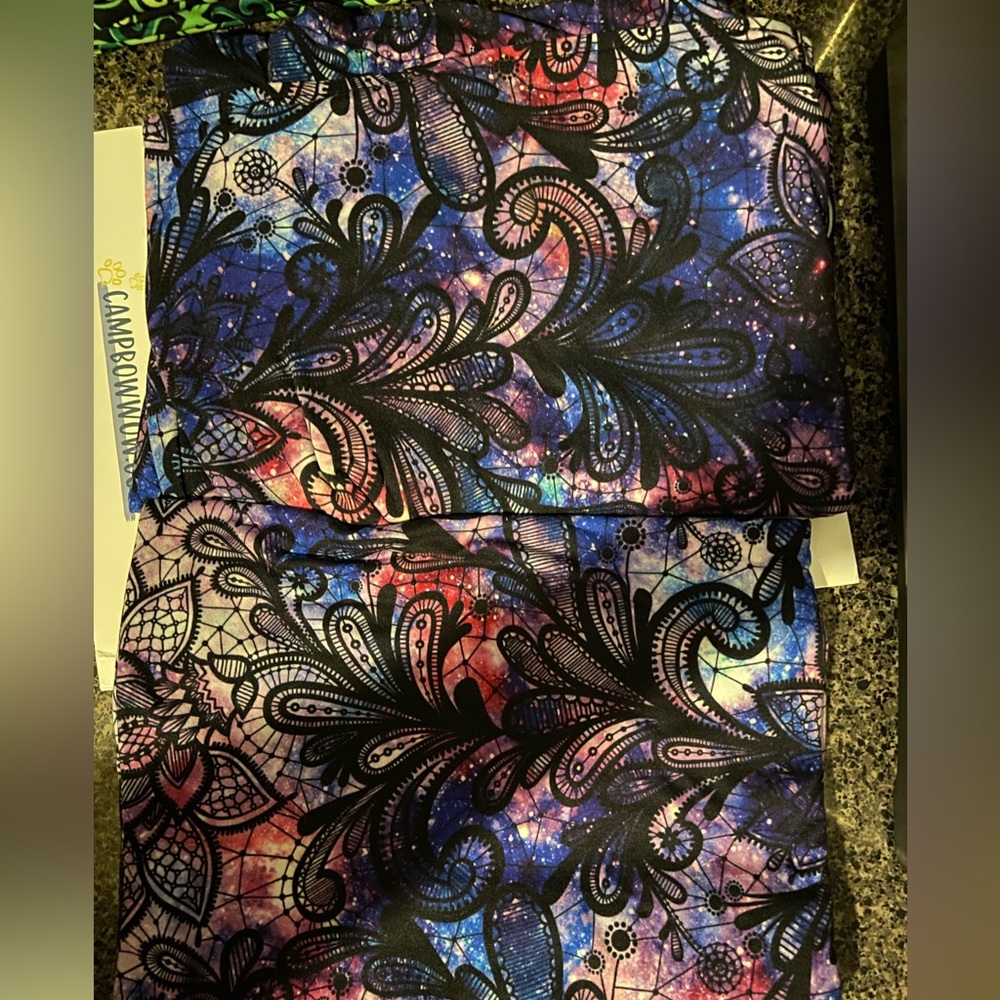 Set of 2 Fabulegs Pillow Cases- King Size- “Space Lace” New/ Never Used